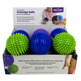Spiky Massage Balls Displayers of 12